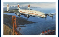 Lockheed Constellation TWA carte postale