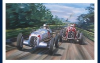 Mercedes W25 et Alfa romeo P3