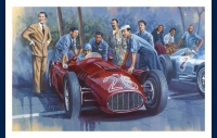 L'équipe Lancia à Monaco, 1955