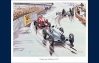 Grand Prix de Monaco sous la pluie poster