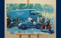 Sweet fifties reproduction sur toile