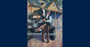 Bonnie and Clyde peinture