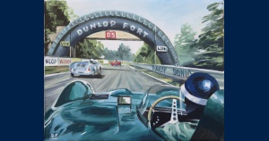 onboard in the Jaguar type D