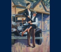 Bonnie and Clyde peinture