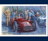 L'équipe Lancia à Monaco, 1955