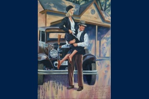 Bonnie and Clyde peinture
