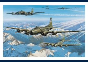 Boeing B17E carte postale