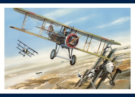 carte Spad XIII lafayette