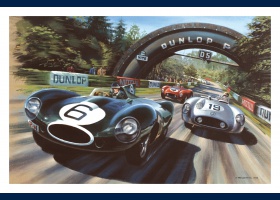 Le Mans 1955, Jaguar Type D, Mike Hawthorn