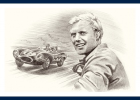 Mike Hawthorn portrait