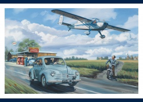 Renault 4CV et NC 858