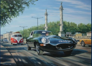 Jaguar type E Bordeaux