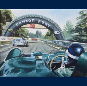 onboard in the Jaguar type D