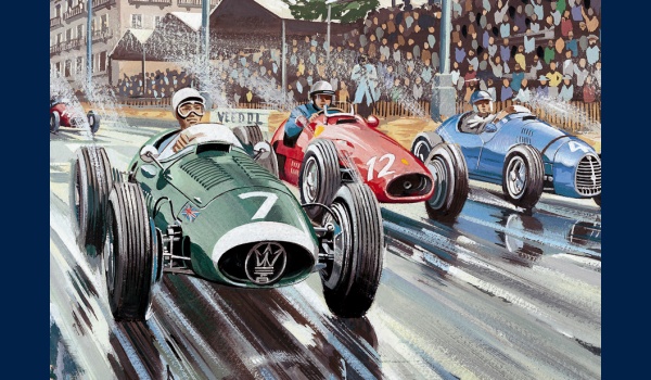 Grand Prix de Bordeaux 1954 poster detail