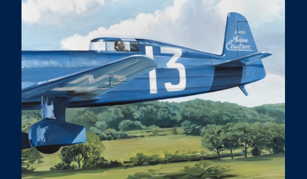 Caudron C450, Maurice Arnoux, peinture originale, detail 1