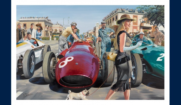 Dolce Vita GP de Pescara 1957 carte postale