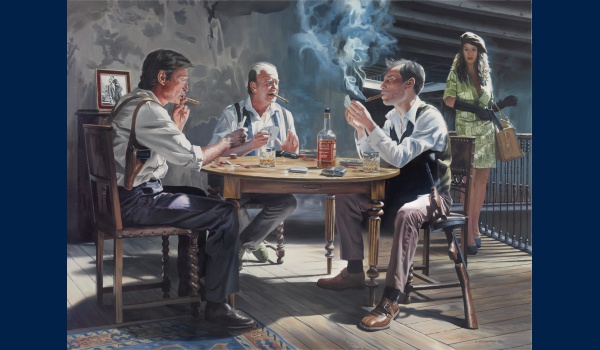 Gangsters poker peinture