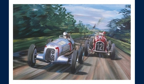 Mercedes W25 et Alfa romeo P3