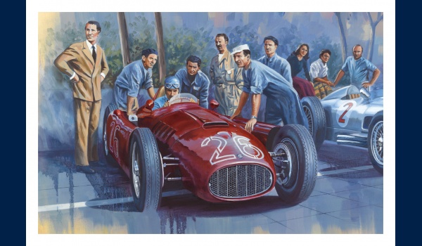 L'équipe Lancia à Monaco, 1955