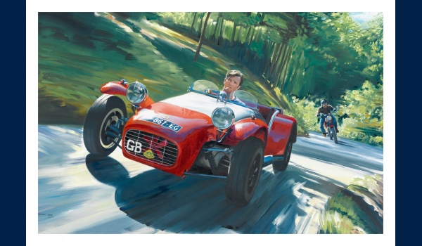 Lotus Seven S2 carte postale