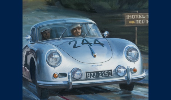 Porsche 356 Mille Miglia 1957 peinture detail 1