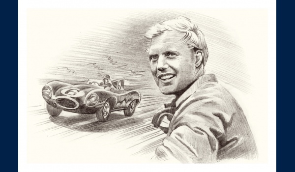 Mike Hawthorn portrait