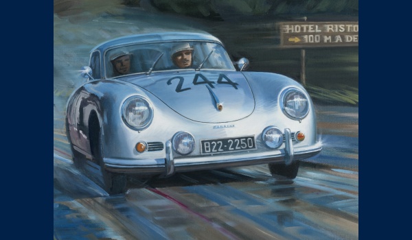 poster Porsche 356 Mille Miglia detail 1