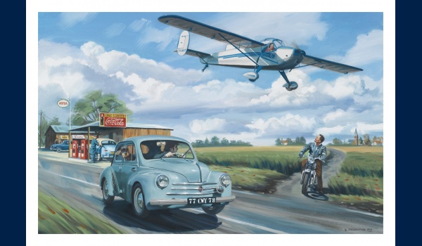 Renault 4CV et NC 858