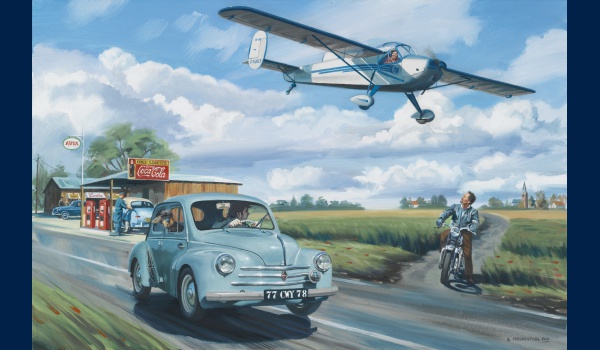 Renault 4CV et NC 858