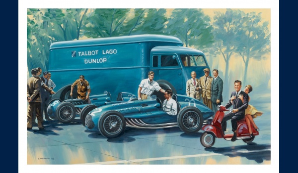 Talbot Lago T26, L'équipe de Louis Rosier à Monza en 1950