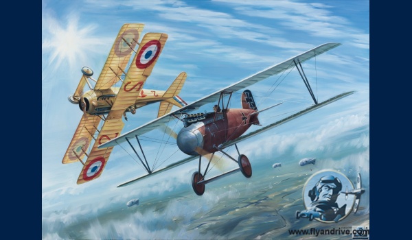 Albatros DIII Ernst Udet et Spad VII Guynemer