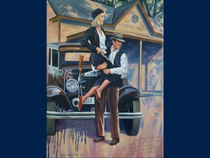 Bonnie and Clyde peinture