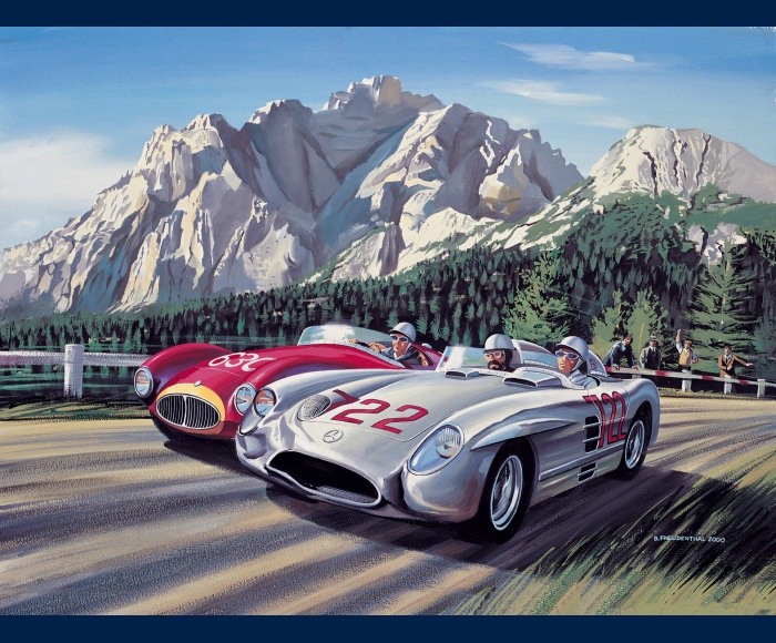 Mille Miglia 1955 peinture