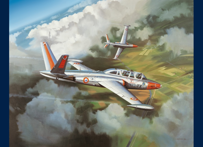 Fouga Magister BA 701 peinture