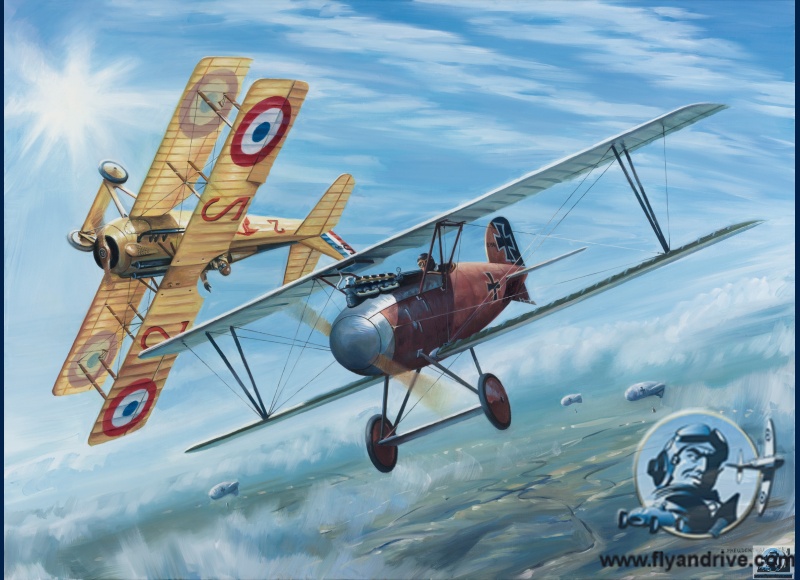 Albatros DIII Ernst Udet et Spad VII Guynemer