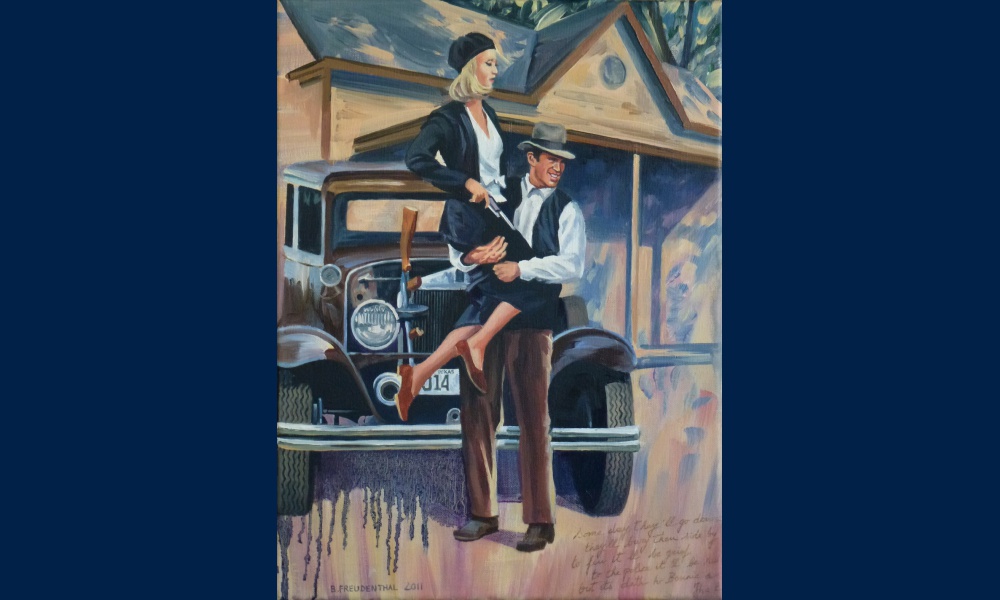 Bonnie and Clyde peinture