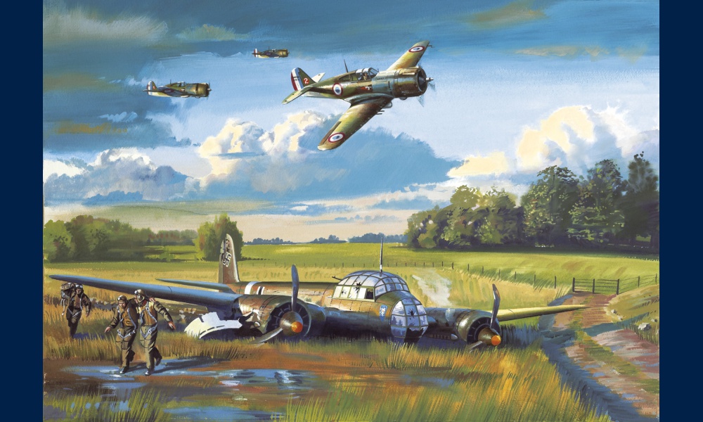 Curtiss H75 Marin la Meslee peinture