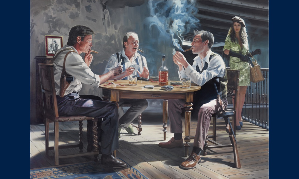 Gangsters poker peinture