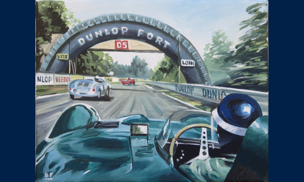 onboard in the Jaguar type D